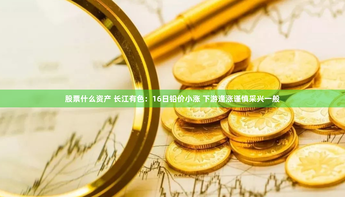 股票什么资产 长江有色：16日铅价小涨 下游逢涨谨慎采兴一般