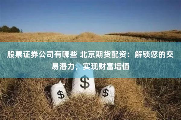 股票证券公司有哪些 北京期货配资：解锁您的交易潜力，实现财富增值